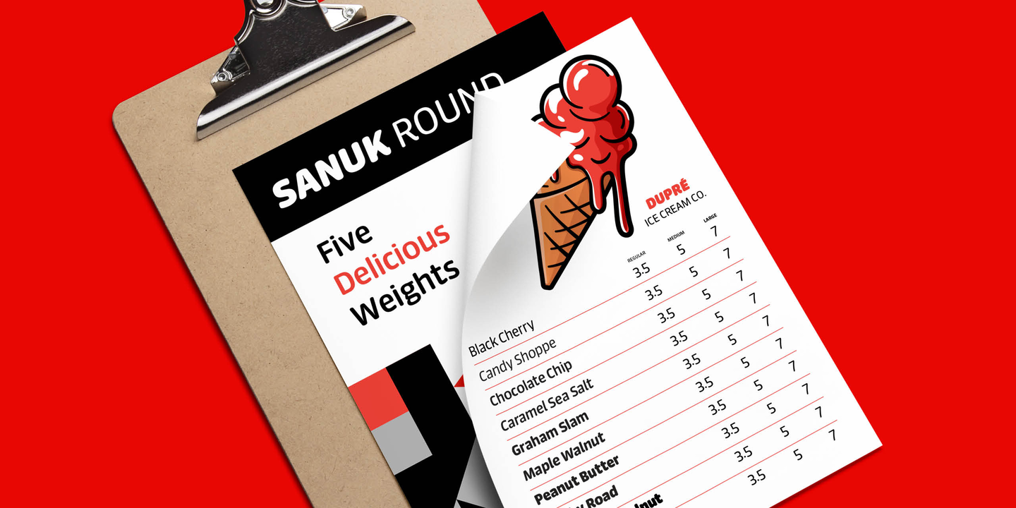 Пример шрифта FF Sanuk Round Ultra Italic